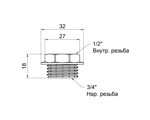 Футорка SD Plus 3/4