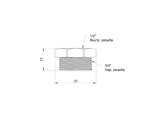 Футорка Icma 3/4