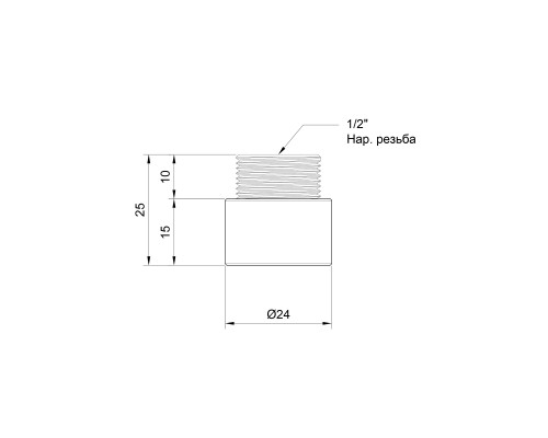 Подовжувач SD Plus 15х1/2