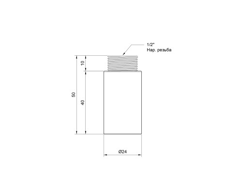 Подовжувач SD Plus 40х1/2