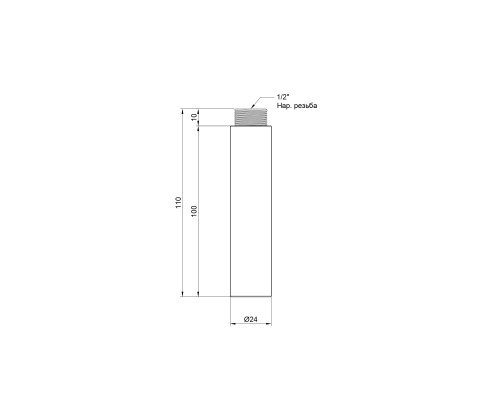 Подовжувач SD Plus 100х1/2