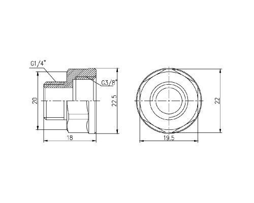 Перехід SD Forte 3/8