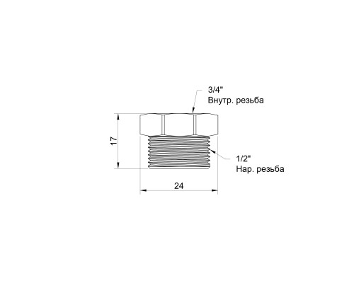 Футорка Icma 1/2