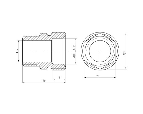 Муфта обтискна SD Forte 20х1/2