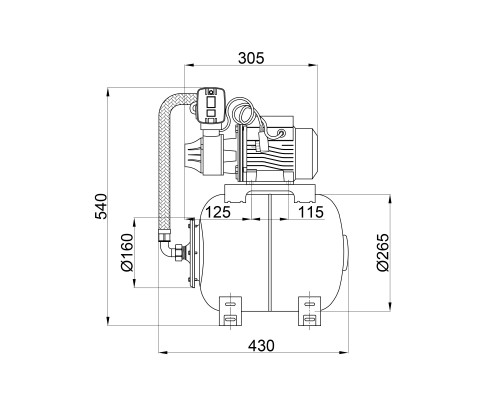 Насосна станція Thermo Alliance AT-SDB80 0,75 кВт