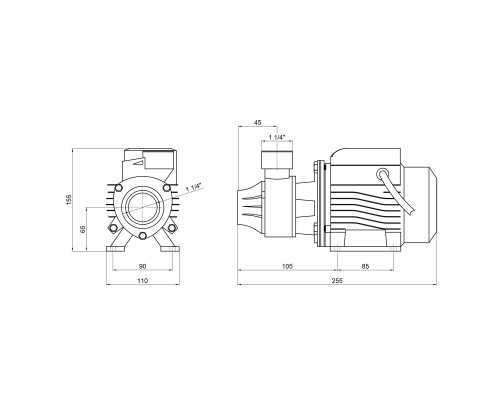 Насос поверхневий вихровий Thermo Alliance QBm60 0,37 кВт