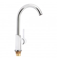 Змішувач для кухні Qtap Grand QTGRAWCR007F Chrome/White