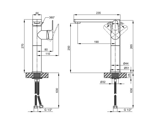 Змішувач для кухні Qtap Eco CRW 007F