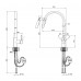 Змішувач для кухні Lidz Aria 04U-SFS з висувним виливом