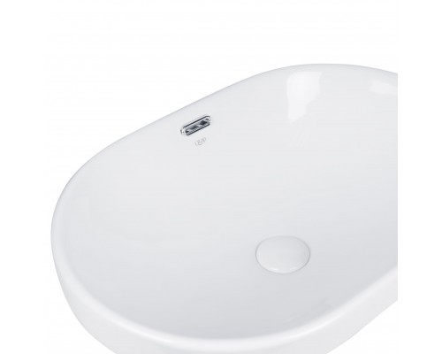 Раковина Qtap Leo 590x400x170 White з донним клапаном QT11114028W