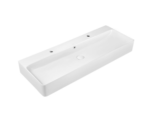 Раковина Qtap Nando 1100х420х135 White з донним клапаном QT1211K428W