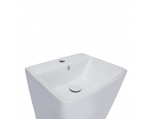 Раковина для підлоги моноблок Qtap Tern 440х380х830mm White з донним клапаном QT1711G302W