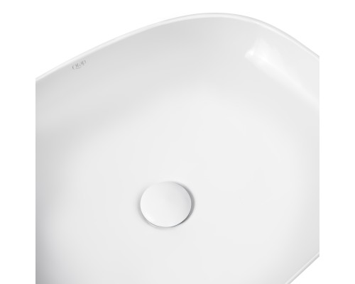 Раковина-чаша Qtap Cardinal 500х380х140 White з донним клапаном QT04117050TW